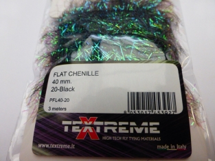 Palmer Flat Chenille 40 mm - 20 Black